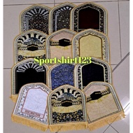 1 SET (10)PCS SEJADAH QUBAH 3D VELVET SAZI 35X35CM FORM TURKEY DOOR PRAYER MAT