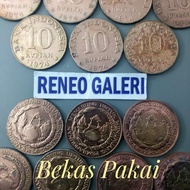 Koin Rp 10 rupiah tahun 1974 Tabanas kuning uang kuno Indonesia
