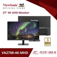 Viewsonic VA2708-4K-MHD 27” 4K UHD Monitor with Built-in Speakers (จอมอนิเตอร์) As the Picture One