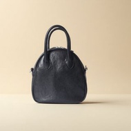 真皮貝殼包 手提斜背 2WAY 小巧大容量 頭層摔紋牛皮