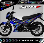 Striping Satria fu facelift - Stiker Striping Satria R150 2013 2014 2015 Variasi Hologram JP 001