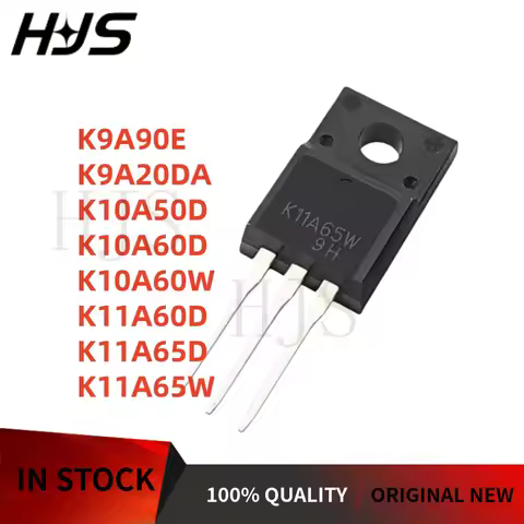 10pcs Brand New K10A60D K11A60D K11A65D K11A65W K10A50D K9A20DA K9A90E K10A60W TO-220F MOSFET Transi