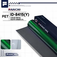 152CM Sticker SKOTLET FANCHI ID-8415 Y Liquid Metal AGATE GREEN PET 152CM meter