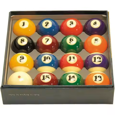 21 4 Regulation Size Professional Billiard Balls, Super Aramith, Complete 16 Ball Set