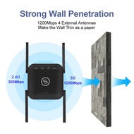 5Ghz 1200Mbps Wireless WiFi Repeater Extender WAN Wifi Router Wi-Fi Amplifier LAN Wi Fi Singal Booster AP WPS Eesy Setup