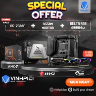 AMD COMBO Computer Set (R5 7500F + B650M MORTAR + DELTA RGB 6000MHz 32GB 16GBx2)