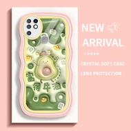 Casing untuk Infinix Hot 10 Hot 11s Note 12 Pro Infinix Smart 7 Smart 7 HD Tecno Spark GO 2023 Case hp Alpukat yang indah Transparan Silikon Soft Case Hp