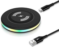 15W Samsung Wireless Charger Fast Charging for Samsung Galaxy S24 S23 Ultra S22+ S21 S20 FE S10 S9, Wireless Charger Pad Phone Charging Station for iPhone 15 14 13 12 11, Google Pixel 8 Pro 7a 6 Pro