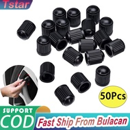 50Pcs Tire Valve Cap Air Valve Cap Tire Valve Stem Bike Dustproof Cap Universal Valve Tire Cap