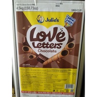 (HALAL)Biskut Timbang /Julie's Love letters 250gm (chocolate) biscuit cookies
