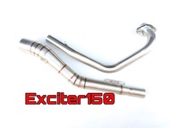 คอฟูล Yamaha Exciter150 แสตนเลสเกรด 304 อย่างดีสวมปลายท่อแต่งขนาด 2 นิ้ว(51 มม.)