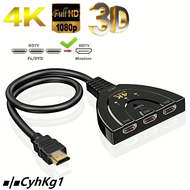 ◐✲4K*2K 3 Port HDTV-compatible Switch 4K 3D VIdeo Switcher KVM Splitter 3 Input 1 Output Port Hub fo