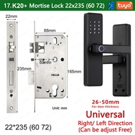K20 Biometric Fingerprint Door Lock Household Smart Electronic Door Lock with Tuya APP/IC Card/Passw