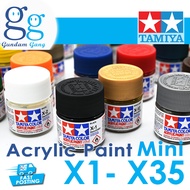 Tamiya Acrylic Mini Paint X1-X35 X1 X2 X3 X4 X5 X6 X7 X8 X9 X10 X11 X12 X13 X14 X30 X31 X32 X33 X34 
