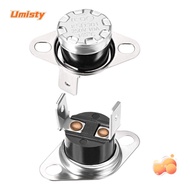 UMISTY 2pcs Thermostat, N.C Adjust KSD301 Temperature Switch, Durable Normally Closed Sliver 145°C/293°F Temperature Controller