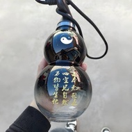 Plastic Gourd Water Bottle Sports Water Cup Oriental Black Mythical Gourd Cup High-value Summer Port