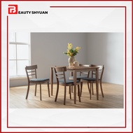 CARMEN Cocoa Wood Dining Table 4 Seater Dining Table 6 Seater Dining Table Meja Makan 4 Kerusi Meja Makan 6 Kerusi Meja Kayu Makan 餐桌 饭桌
