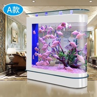 QM🍅Bullet Fish Tank Aquarium Ecological Subareas Screens Fish Tank1Rice1.2Rice1.5M Long Glass Fish Tank DPZQ