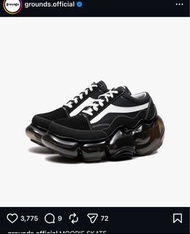 Grounds MOODIE SKATE 黑色運動鞋