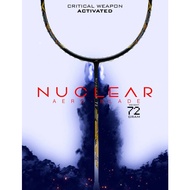 HUNDRED NUCLEAR 72 BADMINTON RACQUET | Head Heavy | 32LBS Tension | Carbon Fibre | Lightweight