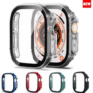49mm Glass case For Apple Watch Ultra strap smartwatch PC Bumper Screen Protector Tempered Cover iwatch series band Accessories