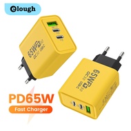 Elough 65W 3 Ports USB Charger Type C Cell Phone Charger Adapter
