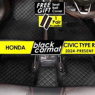 HONDA CIVIC TYPE R FL5 2024 2025 Premium 6D PU Leather Car Carpet Full Side Protection Car Mat Karpe