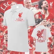แอลเอฟซี เสื้อโปโล LIVERPOOL สําหรับแฟนฟุตบอล 100% เสื้อโปโล YNWA #13