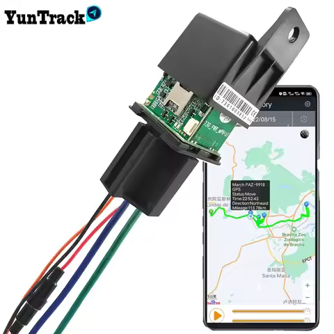 Motorcycle Car Relay GPS Tracker Hide Device Cut Off Oil Towed Away ACC Status Alarm Locator Trackin
