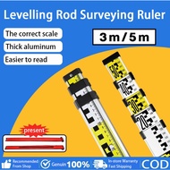 Survey Ruler Staff Levelling Staff Leveling Rod Automatic Level Land surveying construction engineer