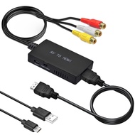 RCA to HDMI Converter,AV to HDMI Adapter,RCA to HDMI Composite Audio Video Converter for PS1, PS2, P