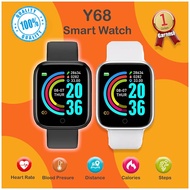 🔥Ready Stock🔥Y68 Smart Watch Fitness Tracker Digital Heart Jam Tangan Wanita Lelaki Watch Children's