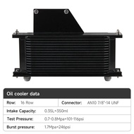 10AN 16 Row Oil Cooler Kit Fits Subaru Impreza WRX/STI 2.0L/2.5L EJ205 EJ255 Engine 2001-2005 Alumin