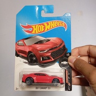 MERAH Hot wheels hotwheels 2017 camaro ZL1 red