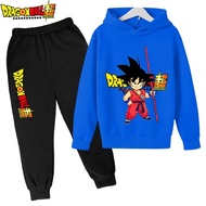 Anime Dragon Ball Z Hoodie Set for Boys Clothes Kids Hoodies Anime Clothes Goku Hoodie Girls Sweatshirt Children 3-14y