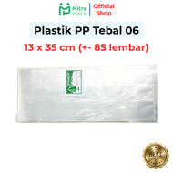 Plastik PP Lebar 13 Tebal 06 13x30 13x35 Kantong Bening Transparan
