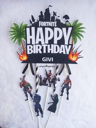 Cake Topper Fortnite Topper kue Fortnite Tusukan kue Fortnite