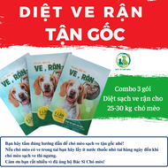 3 Gói Thuốc Diệt Ve Chó Tận Gốc Diệt Sạch 100% Ve Rận Bọ Chét
