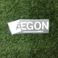 Aegon ajax sponsor white sticker for jersey iron on