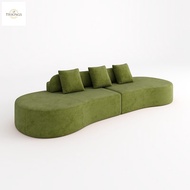 Trikings Curved Sofa Fabric Simple Sofa joey Sofa