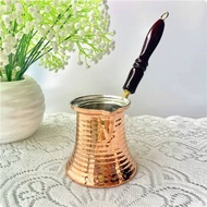 Handmade Turkish Coffee Pot Traditional Design Cezve Long-Lasting for Home Baristas, Travel, Camping