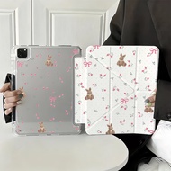 3+Y-Fold Stand Case For Huawei Honor Pad GT Pro 2024 ROD2-W69 12.3 inch Acrylic Butterfly Bowknot Pr
