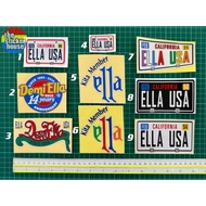 ELLA USA/DEMI ELLA/KITA MEMBER ELLA STICKER PRINTING LAMINATED & STICKER CUTTING OVERLAPPING REFLECT