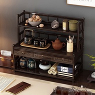 Purple Clay Pot Shelf Shelf Tea Bogu Shelf Teapot Rack Tea Set Tea Cup Rack Placement Rack Desktop D