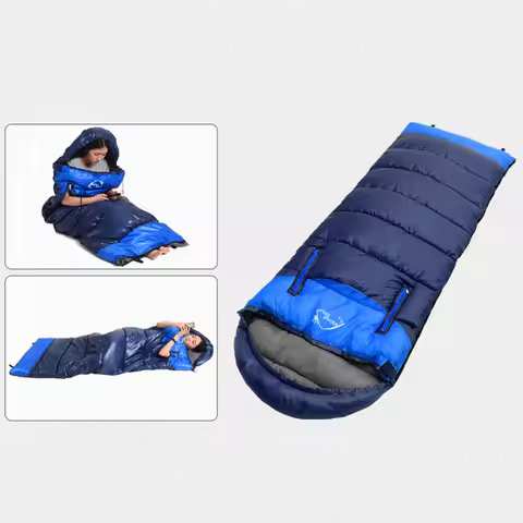 10℃~15℃ Hollow Cotton Sleeping Bags Splicing 3-4 Seasons