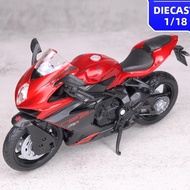 Welly 118 Mv Agusta F3 Rr Red Diecast Scale Miniature Motorcycle Collection Toy