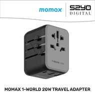 MOMAX 1-WORLD 3 PORT 20W TRAVEL ADAPTER