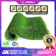 VODELL Artificial Grass Carpet 15mm / 20mm / 25mm / 30mm / 35mm / 40mm Outdoor &amp; Indoor Artificial Plant Home Deco Plant Flower Leaf Rumput Karpet Tiruan Outdoor Palsu Hidup Kucing Aquarium 1 Gulung Murah 假草皮室外假草坪户外假草地垫人造草