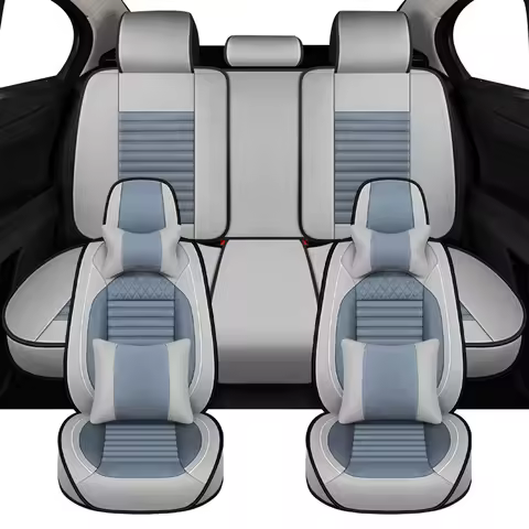 Flax Full Set Universal Car Seat Covers For Audi 100 A3 8P A4 B7 B8 A6 4F C5 C6 Q2L Q3 Q5 Q7 4L A7 A