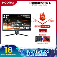 KOORUI 27E1QA (Powered by HKC) VA QHD Planar 144Hz // 27E6QC VA QHD Curved Monitor R1800 144Hz // 27